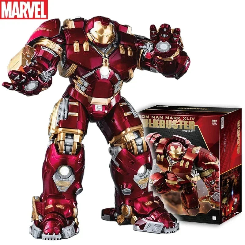 Fondjoy Marvel Anti-Hulk Armor Assemble Toy Movie Character Model 18 Inches Action Figures LED Can Emit Light Model Gift for Boy