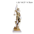 Goddess of Justice and Justice Sculpture Fairness Justice Statue Lawyer's Office Legal Scale Decoration Living Room Decoration