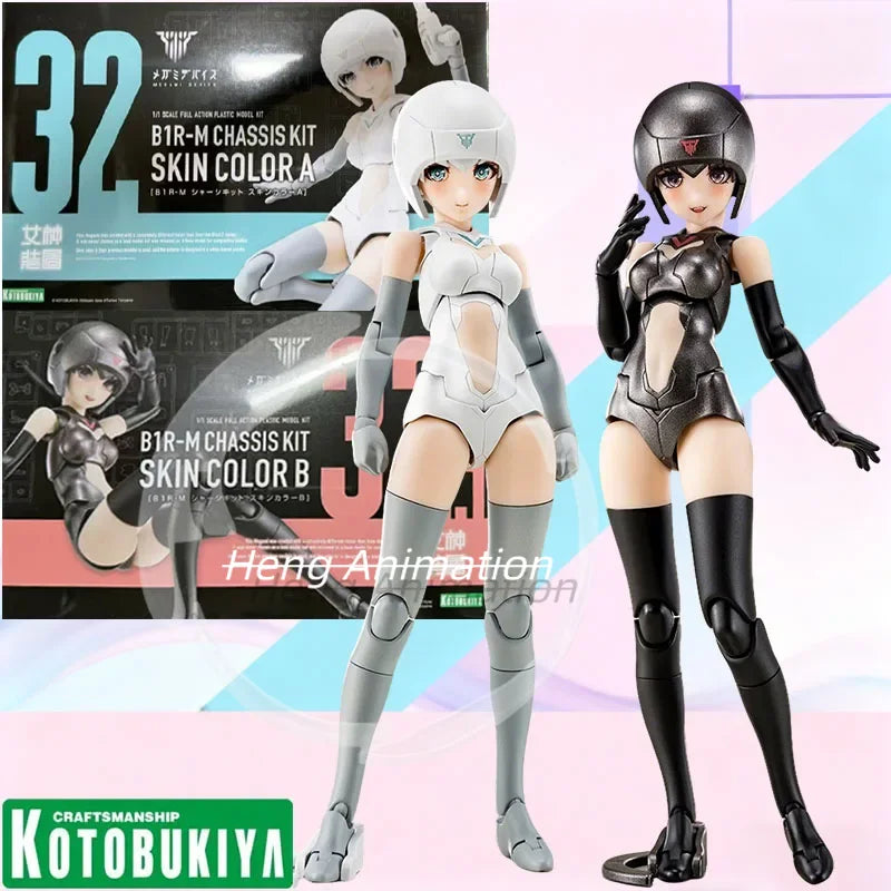 In Stock KOTOBUKIYA Original MEGAMI DEVICE B1R-M CHASSIS KIT SKIN COLOR A B Action Figure Model Gift