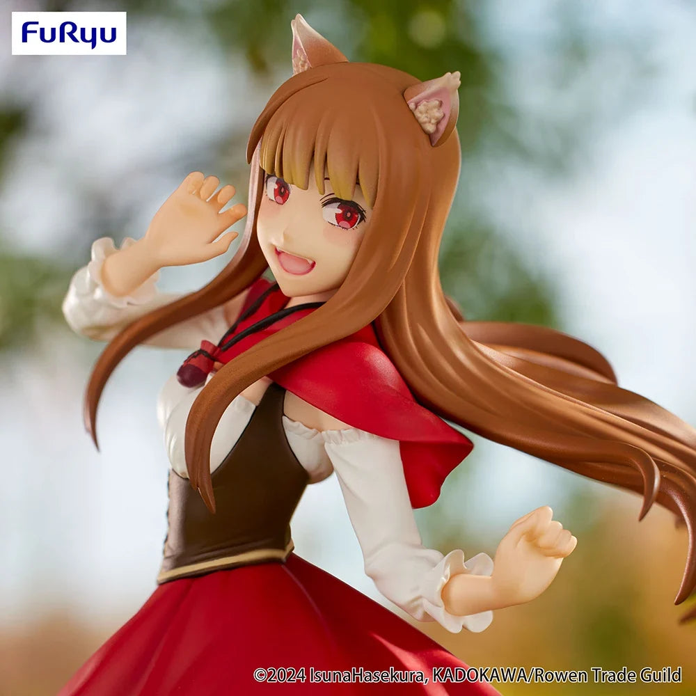 In Stock Original Furyu Trio-Try-It Figure Anime Spice and Wolf: Merchant Meets The Wise Wolf Holo Akazukin Ver. Kawaii Figures