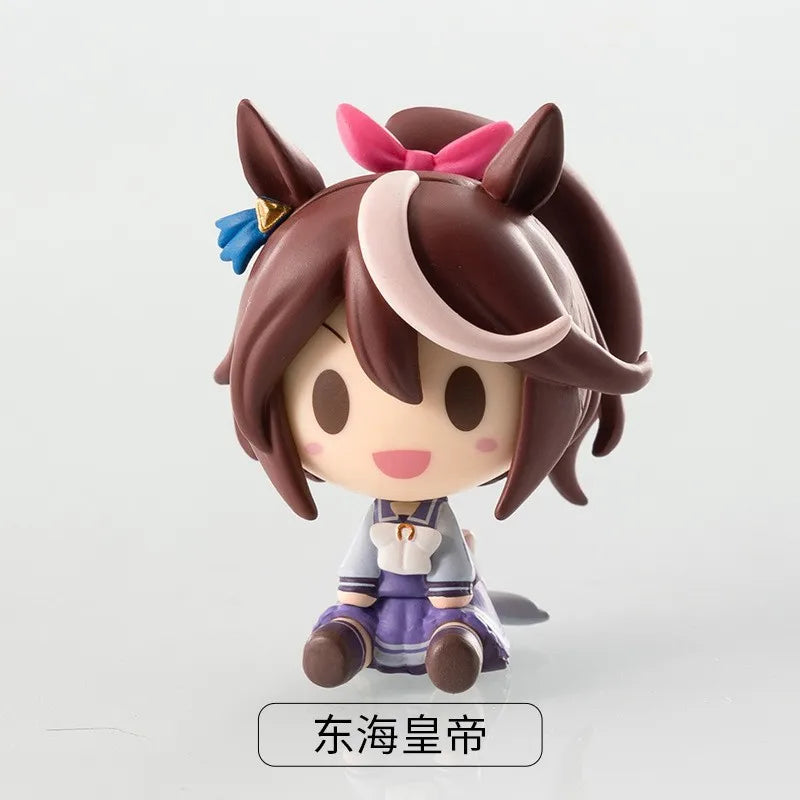 Anime Surrounding anime Q Version Sitting Horse Racing Niang Donghai Emperor Hakimi Car Chassis Manual Model