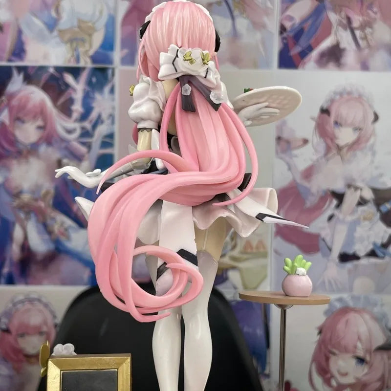 Honkai Impact 3 Elysia Pink Maid Outfit Cute Bishoujo Figure Anime Game Model Ver. Desktop Decor Collectible Toy Fan Gift 24cm
