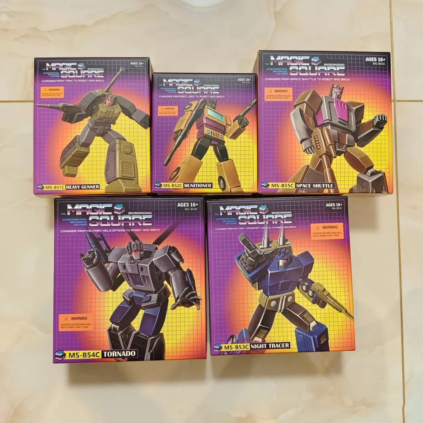In Stock Magic Square G1 Bruticus Onslaught Brawl Blast Off Swindle Vortex Movable Model Toys MS-TOYS MS-B51-55 5 in 1