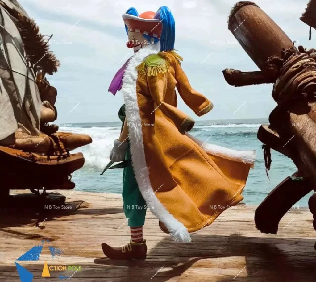 In Stock Action Role 1/12 SHF One Piece Buggy The Clown The Cunning Clown Anime Action Figures Toys Model PVC Gift Collector