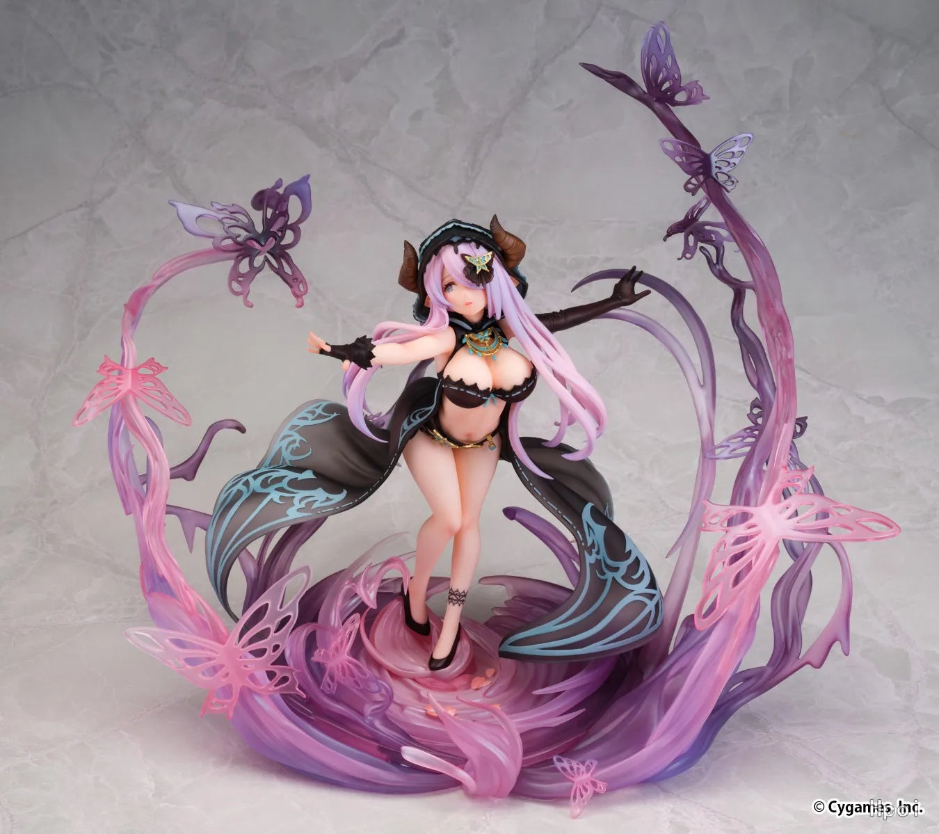 ã€In Stockã€‘Original AniGift AmiAmi GRANBLUE FANTASY Black Butterfly Dreamcoat 1/7 Scale Figure Toys Model