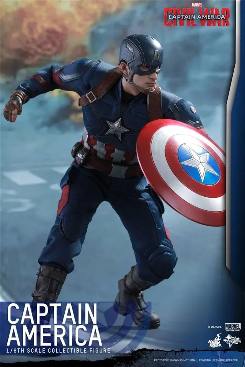 IOriginal HOT TOYS MMS350 1/6 Classic Character Captain America 3 Civil War Avengers Action Figure Model Toys 12 inches
