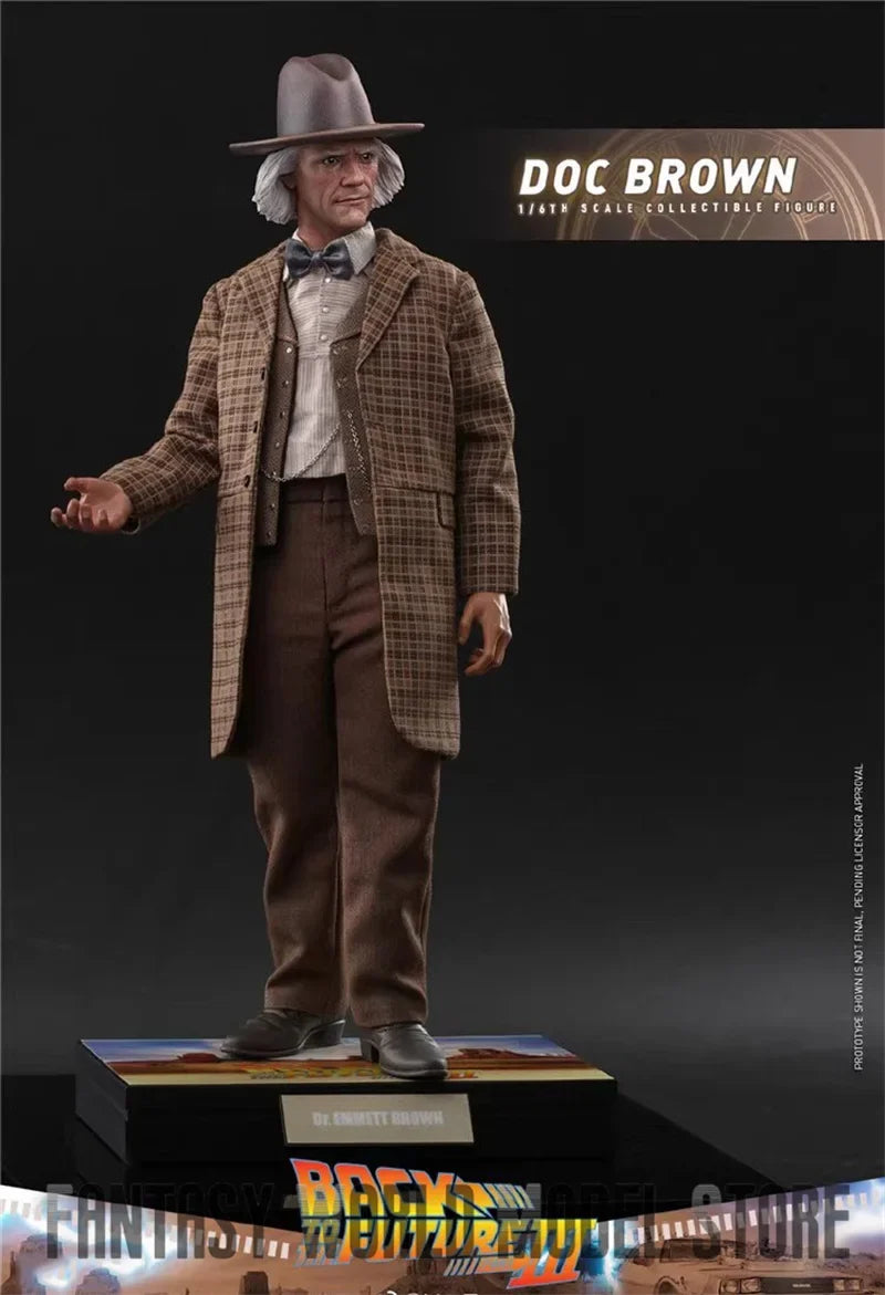 In Stock Hot Toys MMS617 1/6 Scale Back to the Future Dr. Emmett Brown Full Set Collectible 12'' Action Figure Model Doll Gifts