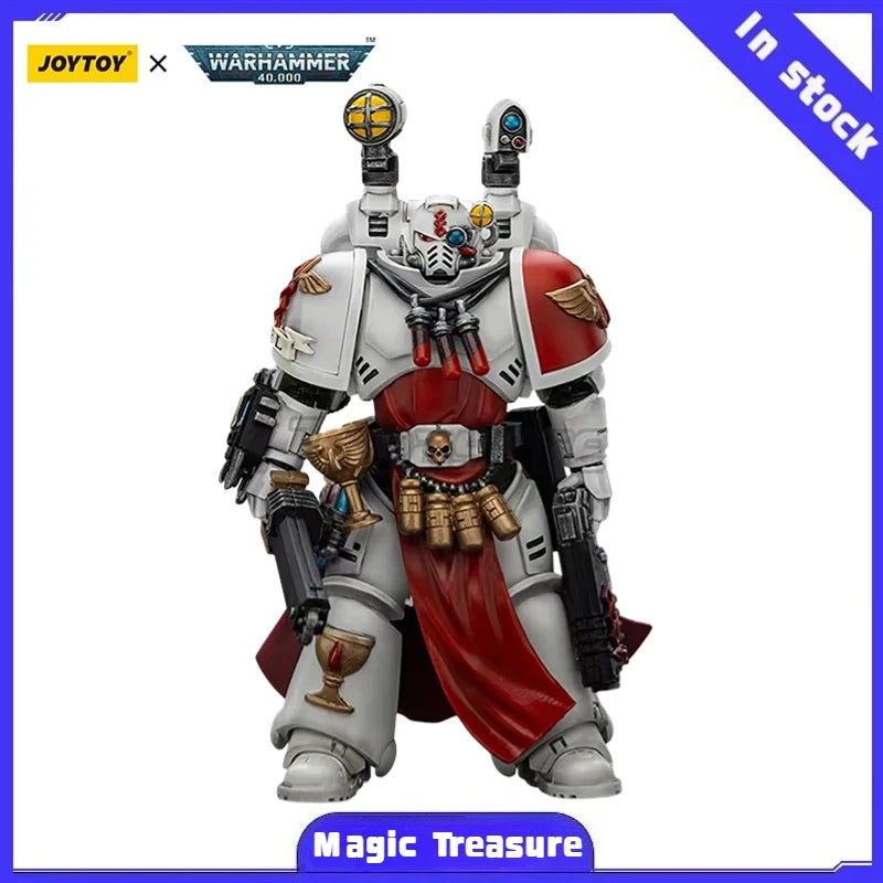 【MT】JOYTOY Warhammer 40K 1/18 Figure Blood Angels Sanguinary Priest with Heavy Bolt Pistol Chainsword and Nartheci