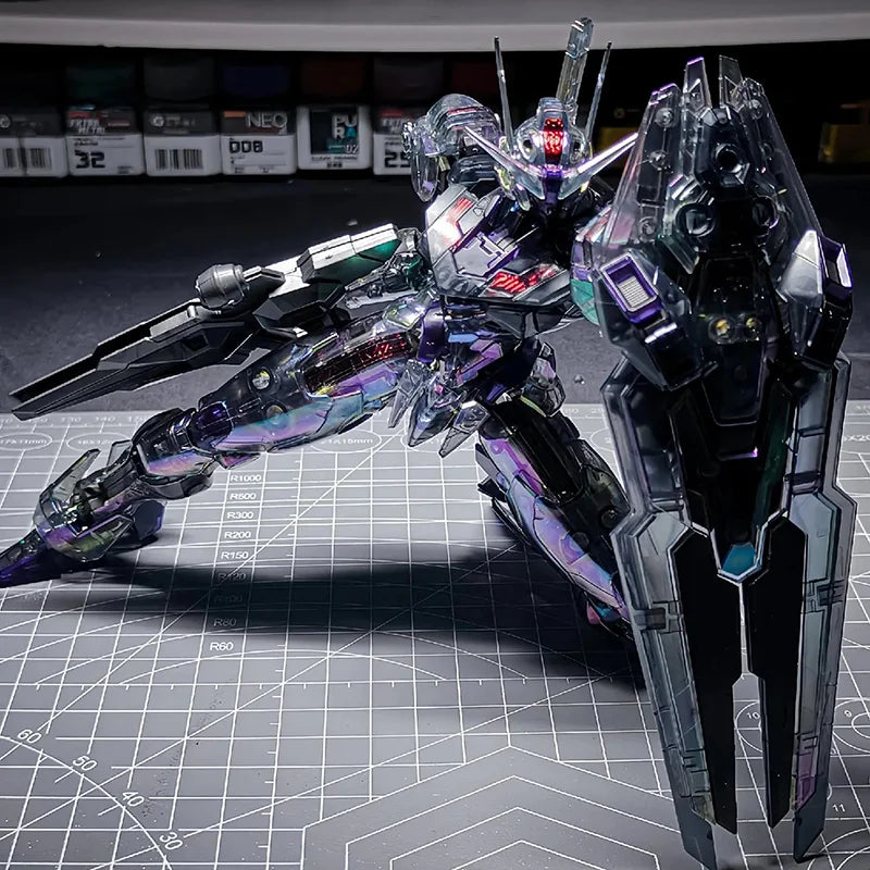 【New product】KUNLUN FM 1/100 FENGLING Mercury Witch laser color scheme with cockpit Assembly Model Kit Action Figures Toy Gift