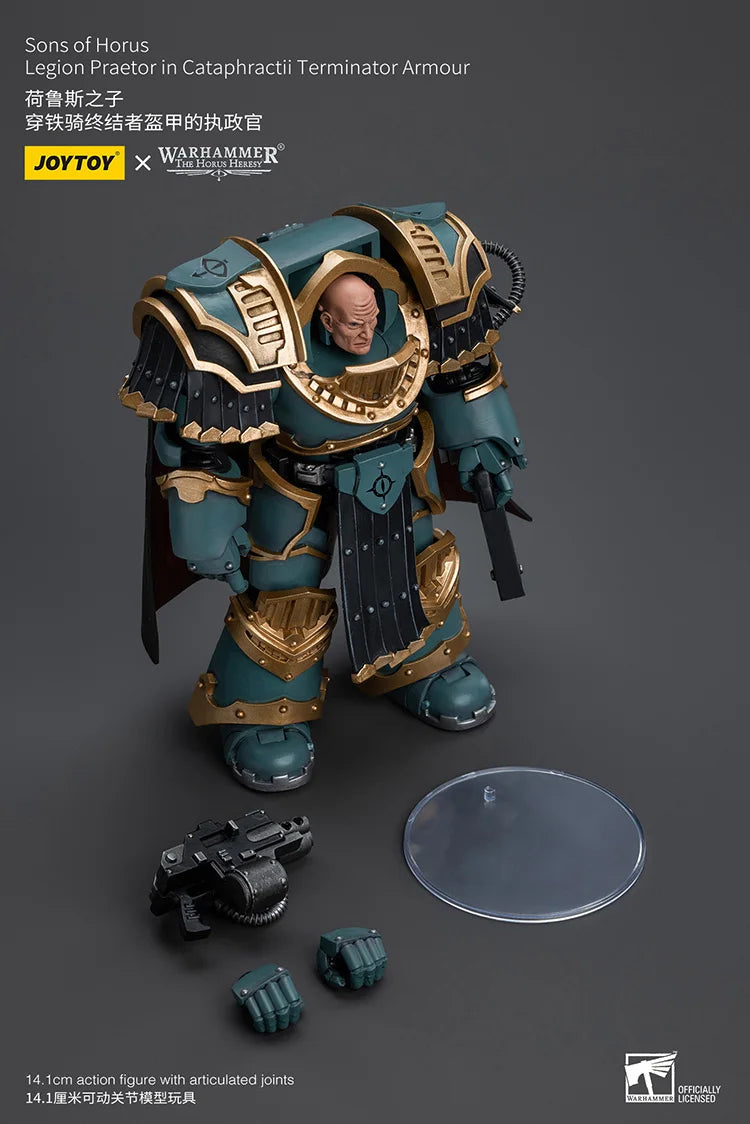 JOYTOY Warhammer "The Horus Heresy" Sons Of Horus Legion Praetor In Cataphractii Terminator Armour Action Figures Doll Gift Toys