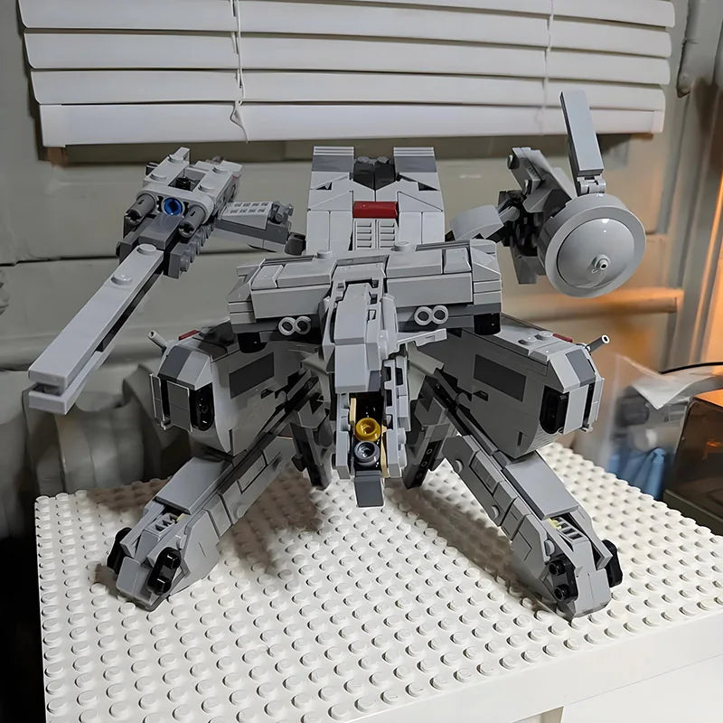MOC Metal Gear Rex Building Blocks Model DIY MOC Icons Series 582PCS Mech Robotics Creative Kids Toys Gift Solid Assemble Bricks