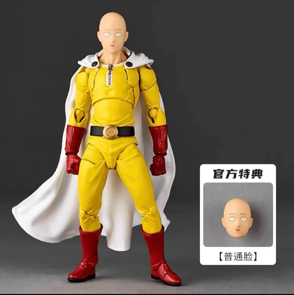Original Kaiyodo Revoltech Amazing Yamaguchi One Punch Man Genos Anime Action Collection Figures Model Toys Saitama