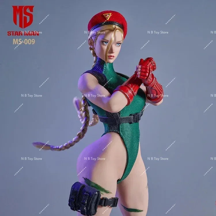 STAR MAN MS-009 1/6 Collectible Muscle Girl Agent Cammy Soldier High Collar Bodysuit Design Movable 12"  Action Figure Toys