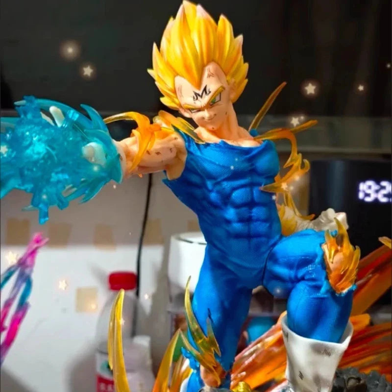 41cm New Dragon Ball Vegeta IV Anime Figure Peripheral Model Statue Replaceable Header Desktop Decoration Ornaments Kid Gift Toy
