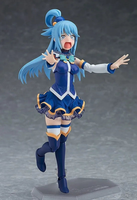 Original Max Factory Figma#399 Kono Subarashii Sekai Ni Shukufuku O! Aqua Akua Action Figure Model Figure Ornament Gift