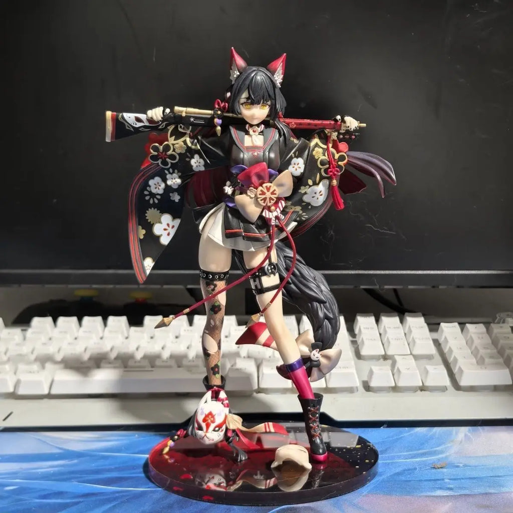 Blue Archive Wakamo Standing Position Game Girl Figure Model Statue Boys Collection Desktop Decoration Toys Xmas Gifts