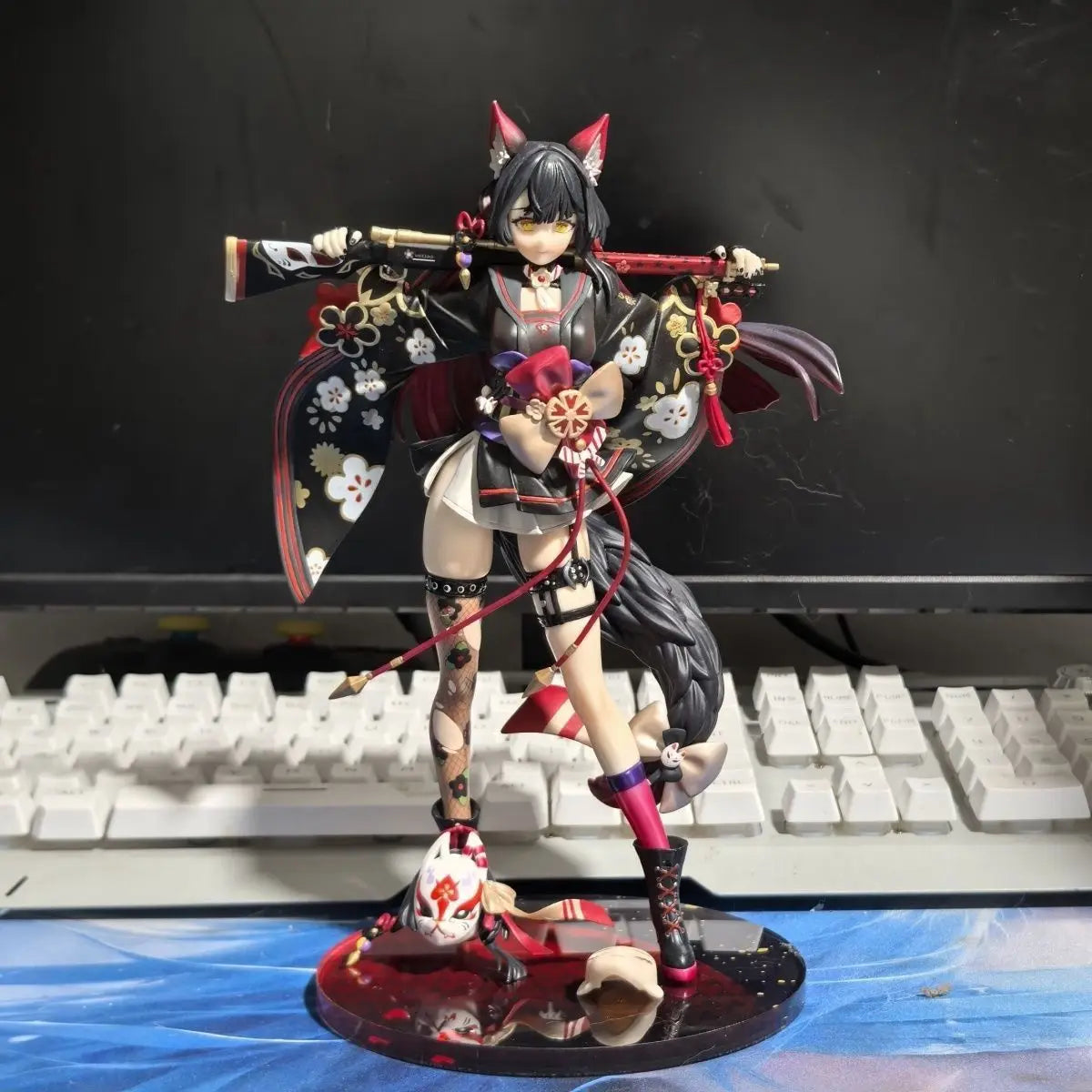 Blue Archive Wakamo Standing Position Game Girl Figure Model Statue Boys Collection Desktop Decoration Toys Xmas Gifts