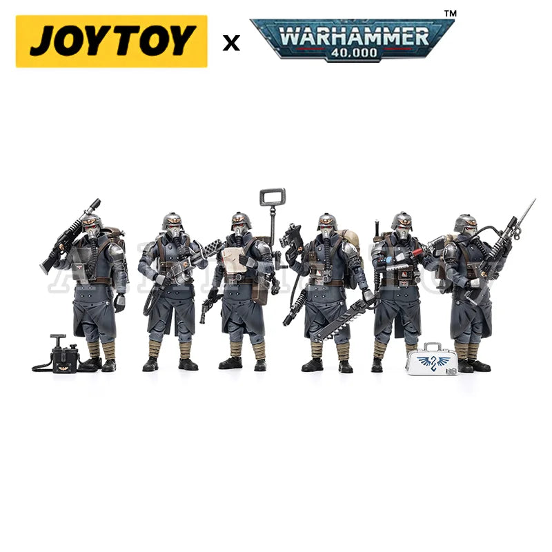 JOYTOY 1/18 Action Figure 40K Astra Militarum Death Korps of Krieg Veteran Reissue Anime Collection Military Model