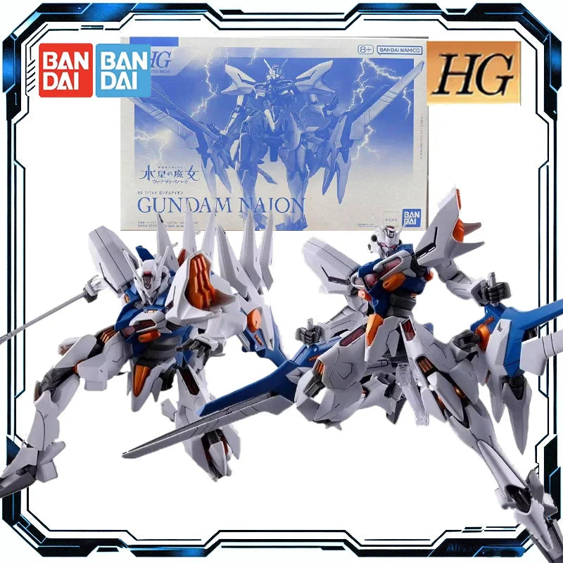 Bandai Spirits Original PB HG 1/144 Gundam Naion Alterable Bayonetta Model Kit Action Figure Toys for Boys Girls Kids Gift