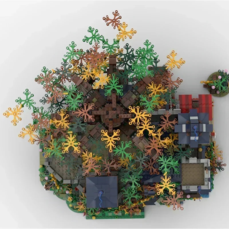 Military Fortress Model Moc Building Bricks Black Falcon's Castle 2023 Technology Blocks Gifts Christmas Toys DIY Sets Assembly