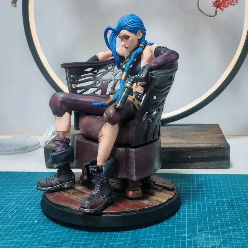 15cm League of Legeneds Figure Jinx Handmade Custom Style Resin Anime Collection Model Ornament Toys Production time 30 days