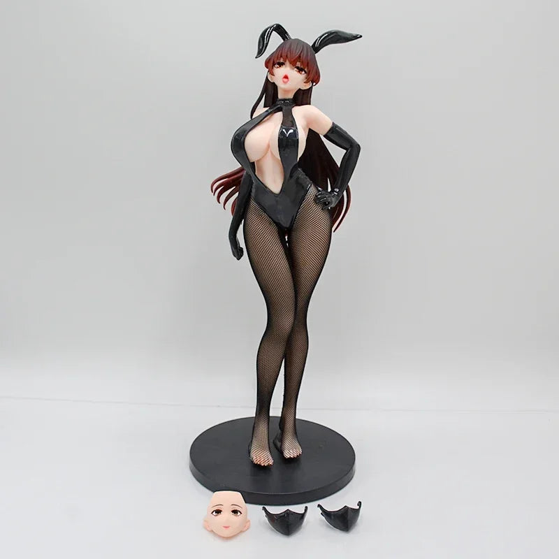 29cm Ikomochi Original Character Black Bunny Aoi Anime Girl Figure White Bunny Natsume Action Figure Adult Sexy Model Toys Gifts