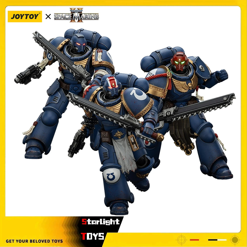 JOYTOY 1/18 Action Figure Warhammer 40K Ultramarines Lieutenant Titus Sergeant Gadriel Brother Chairon-Collectors Edition Model