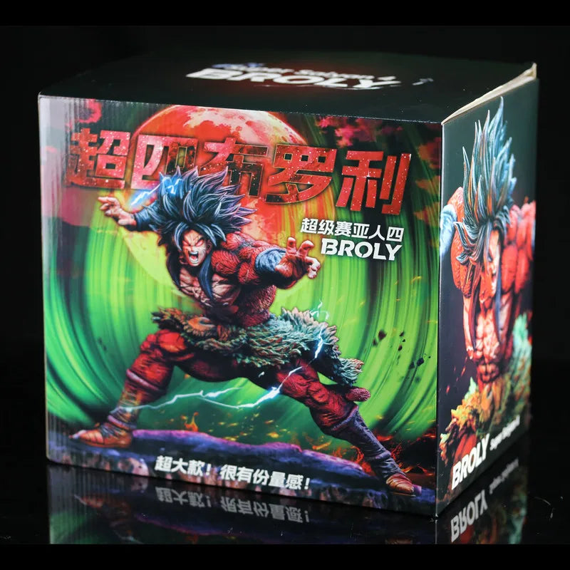 26cm Dragon Ball Anime Figures Super Saiyan 4 Broli Figures Pvc Statue Collection Model Desk Decoratio Birthday Gifts Toys ﻿