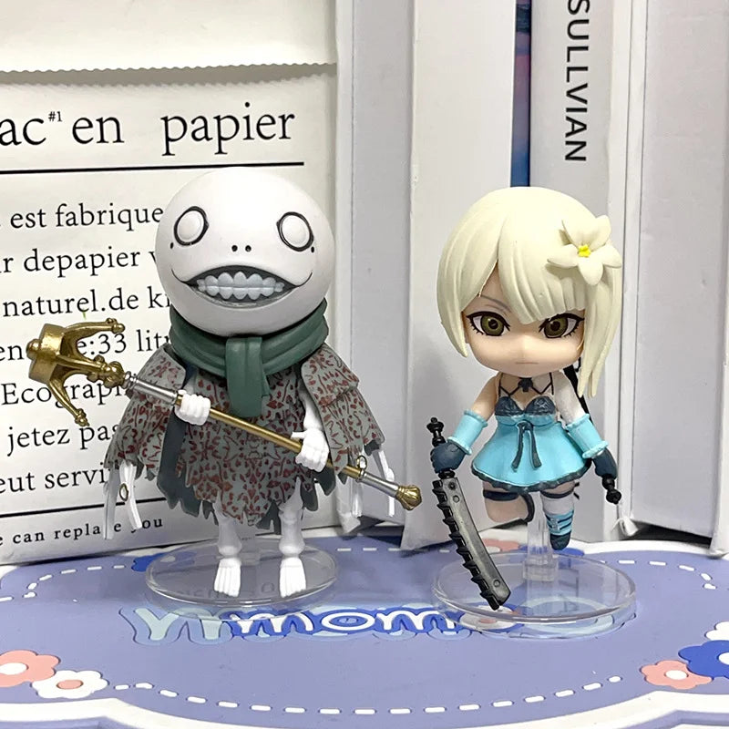 Anime Figures 5PCS NieR Automata 2B Action Mechanical Lifeform Anime Figurine Statue Pvc Model Doll Collection Toy Gift Kids
