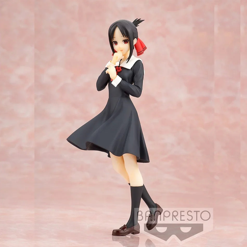 18cm Anime Figure Kaguya-sama: Love Is War‌ Fujiwara Chika Shinomiya Kaguya Kawaii Girl Action Figure Collectible Model Toy Gift