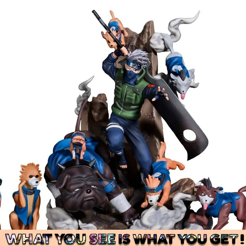 Naruto Shippuden Anime Figures Hatake Kakashi GK Oversize Model 36cm Action Figure Statue PVC Figurine Figma Collectible Toys