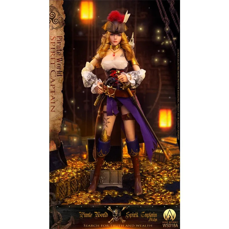 WAR STORY TOYS Original WS018 Elf Captain - Elsa Pirate Ship Light Platform Mobile Doll Model Handmade Toy Gift Collection Spot