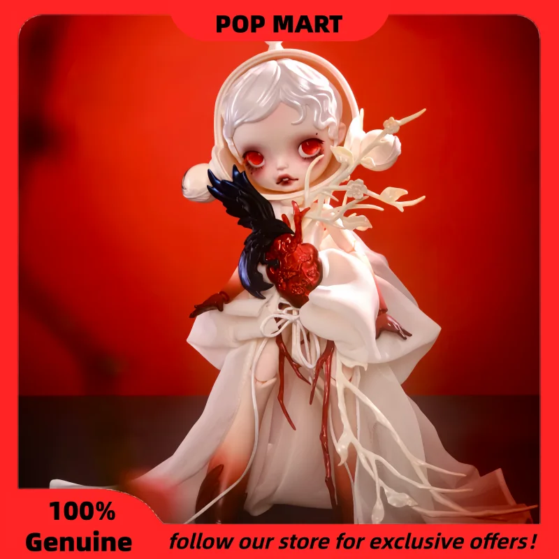 New Authentic Pop Mart Skullpanda X Guo Pei 1/6 Articulated Action Figures Decorative Ornament Exquisite Gift For Collectors