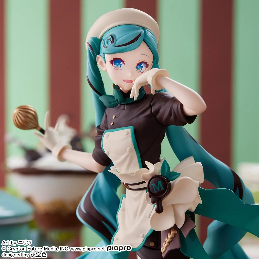 Sega Hatsune Miku Luminasta Series Hatsune Miku Bitter Patissier 21Cm Figure Collection Model Toy Gift Genuine In Stock