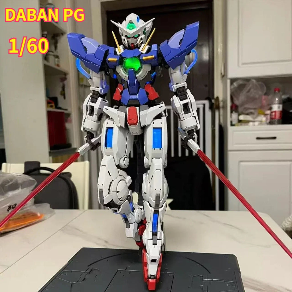 In Stock DABAN PG 1/60 GN 001 Exia Assembly Model Kits Plastic skeleton Kits Anime Action Figure Robot Plastic Model Gifts Toys