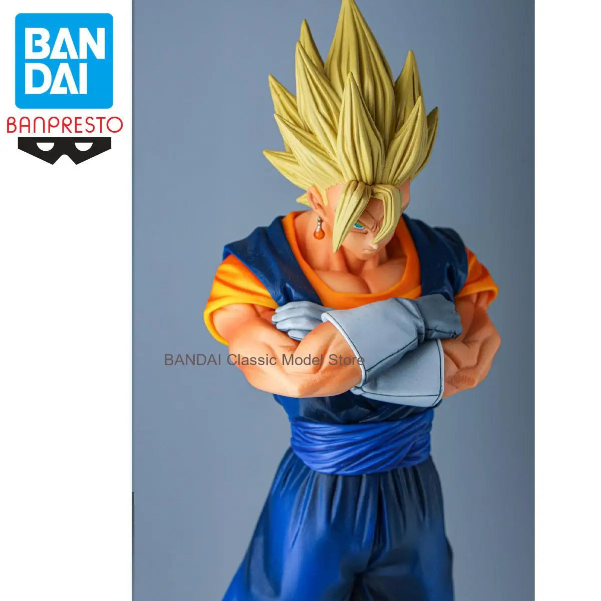 Bandai Original BANPRESTO Anime msp Dragon Ball Z CLEARISE Super Saiyan Vegetto Action Figures Collection Model Toys