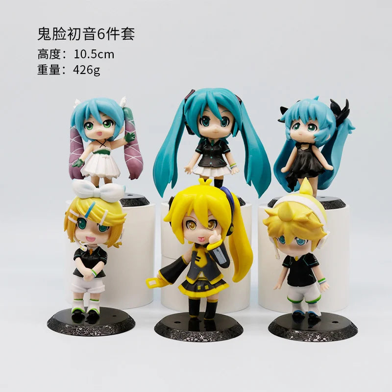 New six generation Chuyin beauty girl anime cute funny face Q version Chuyin doll machine egg twisting machine pendulum model