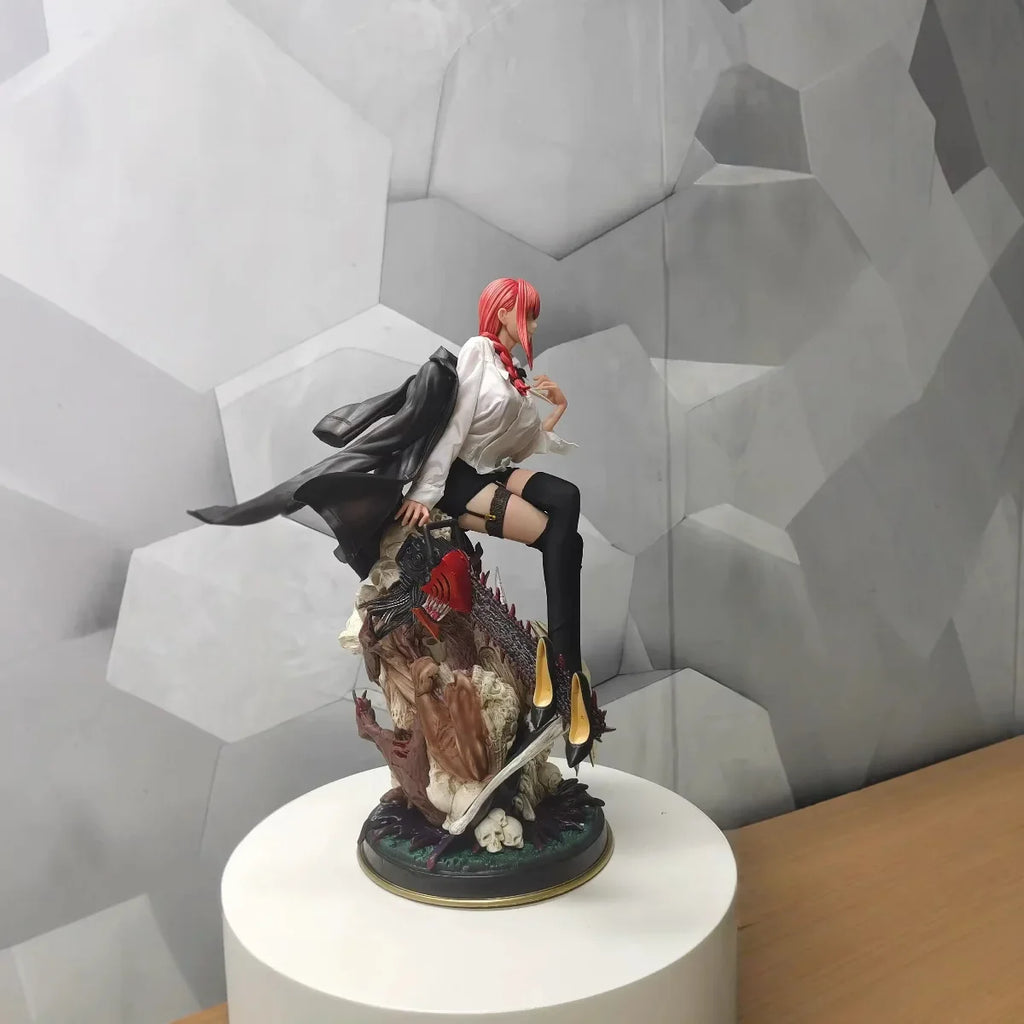50cm Chainsaw Man Gk Makima Chainsaw Man Dominating Demon Miss Makima Statue Model Boxed Collection Figurine Player Gift