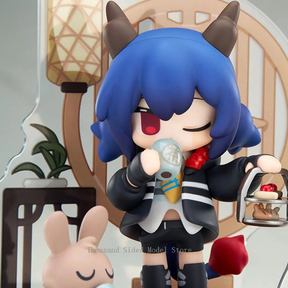 Original APEX-TOYS Have Some Dessert Q Version Series  Arknights Anime Figure Chen Talulah Arutorias Action Model 10CM Gift