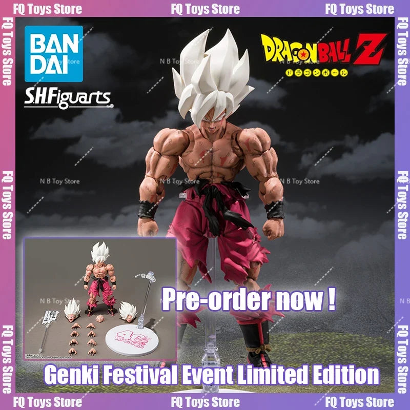 Pre-sale Bandai SHF Son Goku Legend Super Saiyan Energy Festival Dragon Ball Energy Festival Figure Model Toy Collection Gift