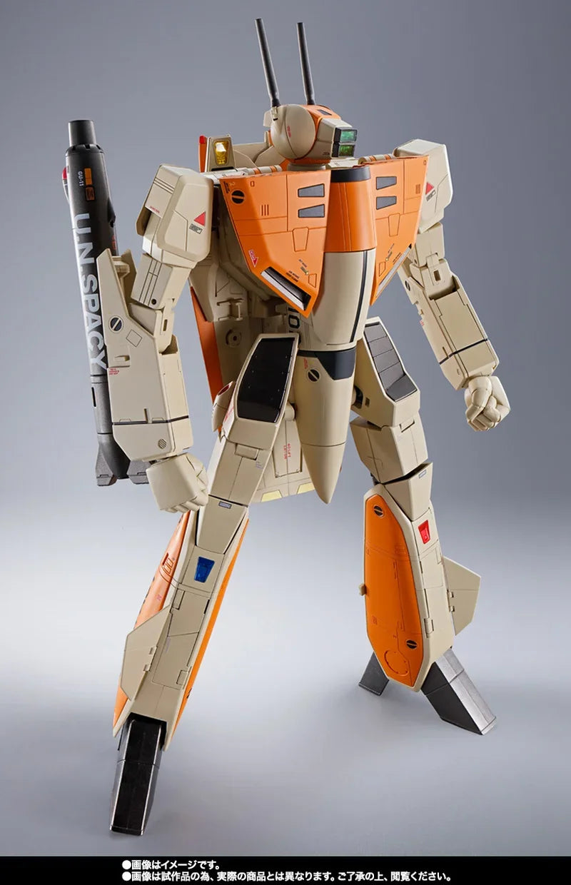 BANDAI DX Super Alloy Soul VF-1D U.N.Spacy Valkyrie Fan Racer Special Macross Series Action Figure Model Kids Assembly Toy Robot