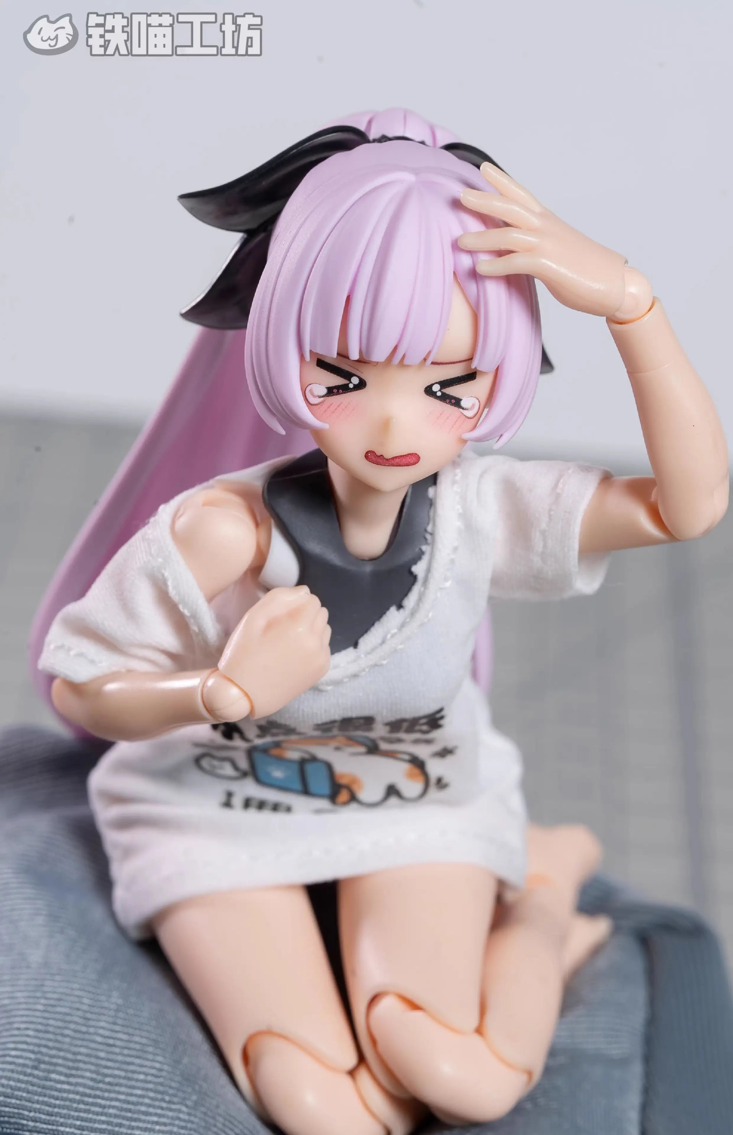 [No Figure] Kotobukiya Tank Gunner Knight 1/12 Female Soldier Stickers Pink Eye Water Decals Faces For 6inch Action Figure Model