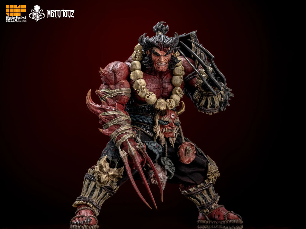 Metytoyz Memory Toys Adventurer World Wave Red Ghost Japanese Orcs Ghost faced Asura Action Figure Collection Model Doll Toys