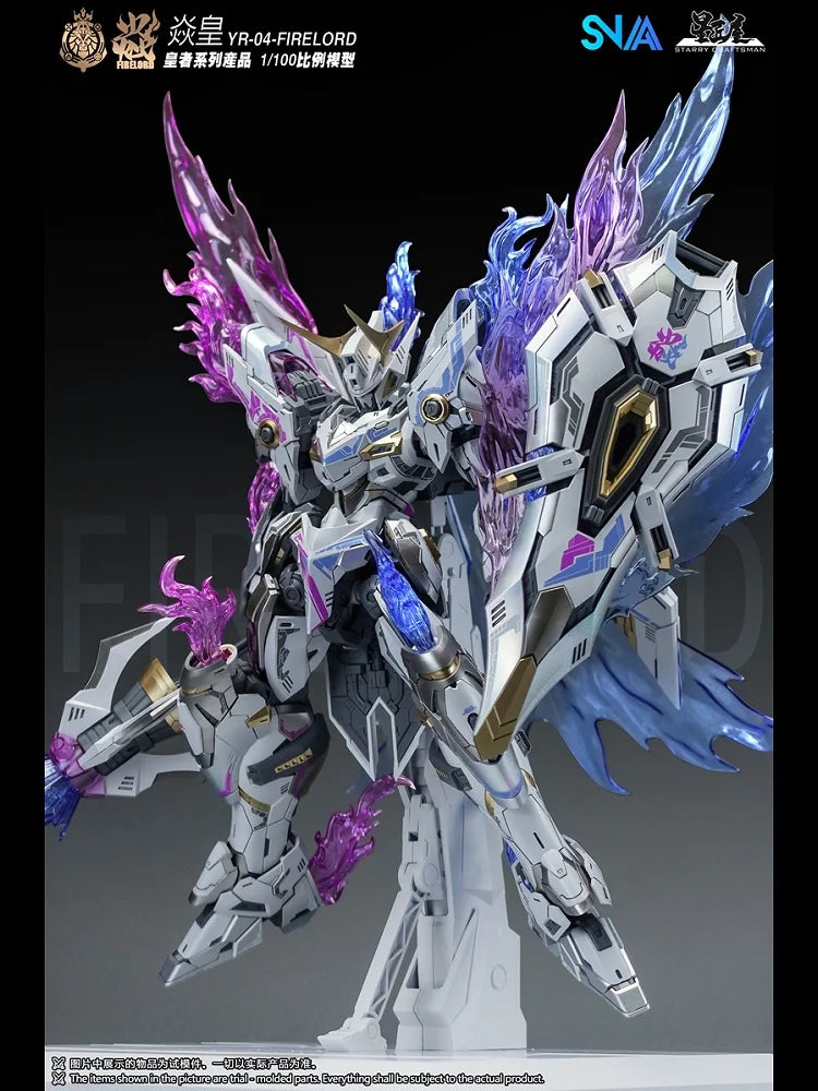 In Stock Snaa Emperor Yan Phantom Flame Soul 1/100 Assembly Model Kit Yr-04 Paticle Awakening Armament Mecha Action Figurine Toy