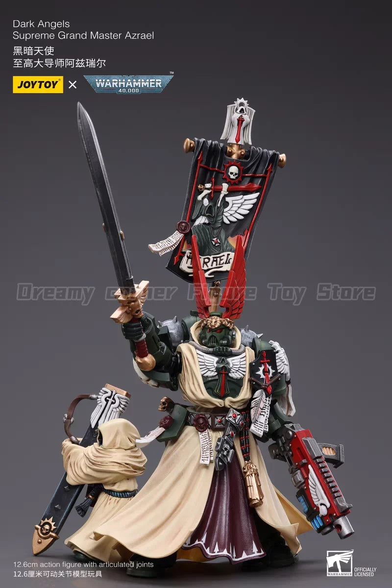 【In Stock】JOYTOY Warhammer 40K Dark Angels Supreme Grand Master Azrael 1/18 Action Figures Toys Models Gifts Collection