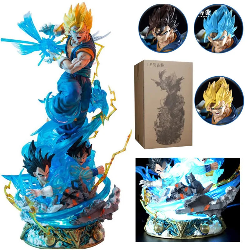 Last Sleep Studio Dragon Ball Z Vegetto SSJ3 Figure Dragonball Figurine Anime Model GK Bejitto Statue Collection Toy DBZfigma