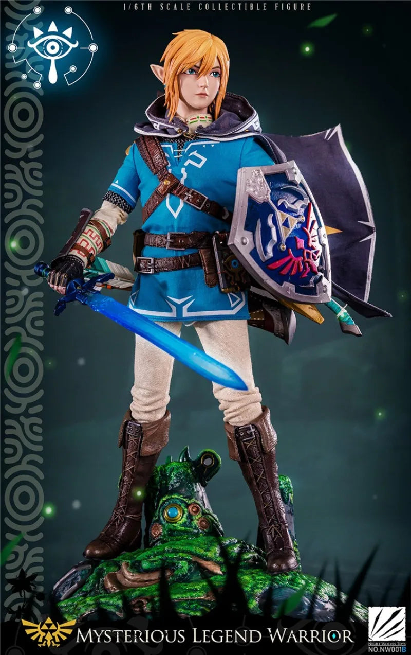 NWTOYS Original Zelda Mysterious Warrior Legend 1/6 Eye Movement Collectable Action Figure Joint Mobility Flexible Model Toys