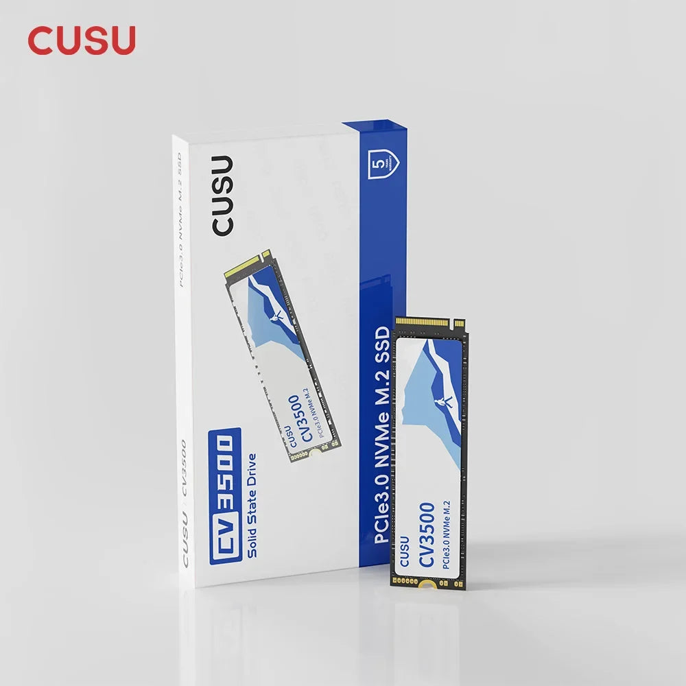CUSU SSD 512GB 1TB 2TB NVMe M2 PCIe3.0 M.2 2280 Hard Drive Solid State Disk for Laptop Desktop