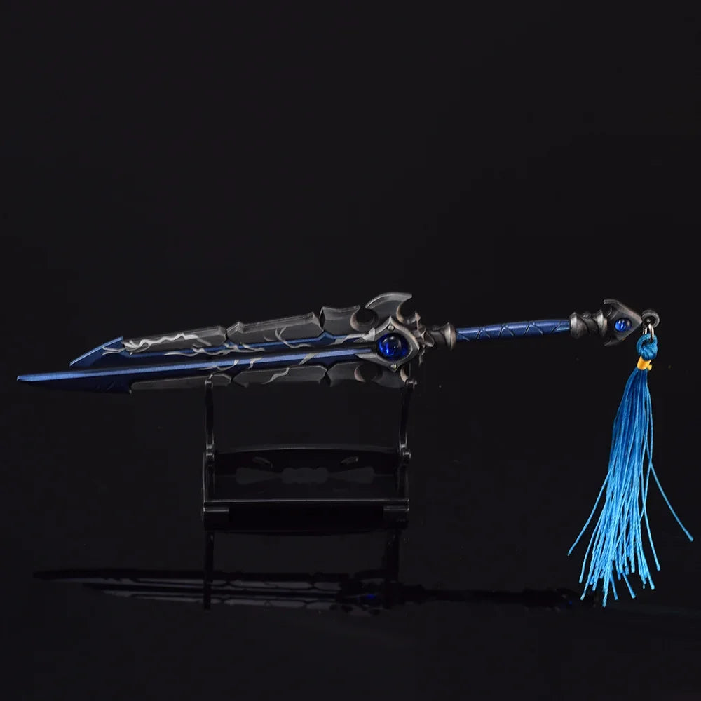 21cm World of Warcraft Thunderfury Blessed Blade of The Windseeker Sword Toy Metal Weapon Model Collections Ornaments Boys Gifts