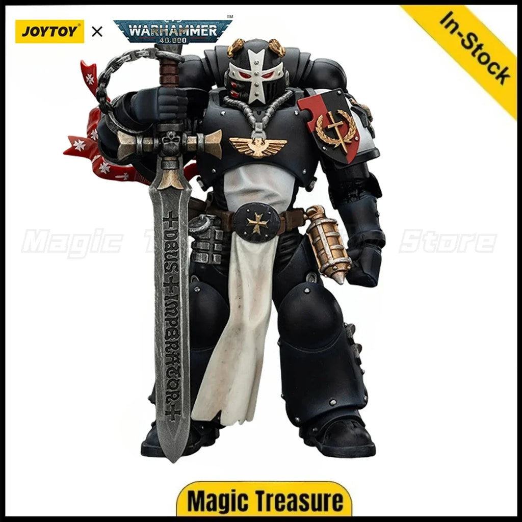 【In Stock】JOYTOY 1/18 Action Figure Warhammer 40K Black Templars Emperor's Championship "Bayard's Revenge" Toys
